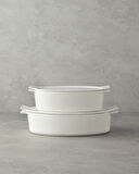 English Home Pure New Bone Oval Fırın Tenceresi 29x19x7,5 cm Beyaz