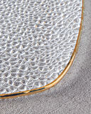 English Home Myla Cam Kayık Tabak 47x17 cm Gold