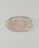 English Home Doris Dekoratif Tepsi 33x3,5x19,5 cm Naturel