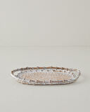 English Home Doris Dekoratif Tepsi 33x3,5x19,5 cm Naturel