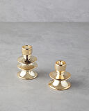 English Home Pera Şamdan 7x7x8 cm Gold