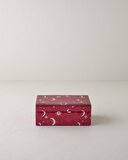English Home Adolfo Dekoratif Kutu 21x13x8,5 cm Bordo