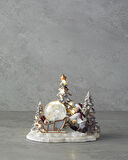 English Home Marva Yılbaşı Kar Küresi 12,5x16x14,5 cm Beyaz