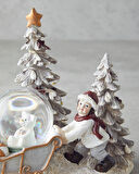 English Home Marva Yılbaşı Kar Küresi 12,5x16x14,5 cm Beyaz