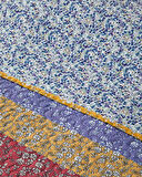 English Home Log Cabin Patchwork Çift Kişilik Çok Amaçlı Örtü Pembe