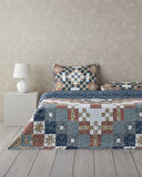English Home Retro Tribute Çok Amaçlı King Size Yatak Örtüsü Takımı Hardal