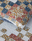 English Home Retro Tribute Çok Amaçlı King Size Yatak Örtüsü Takımı Hardal