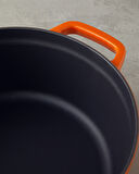 Hecha Demir Döküm Tencere 24 cm Turuncu