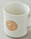 Goldie Eye New Bone China Yılbaşı Kupa 370 ml Beyaz-Gold