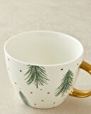 Joyful Pine New Bone China Kupa 430 ml Kırmızı - Yeşil
