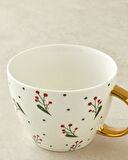 Joyful Christmas New Bone China Yılbaşı Kupa 430 ml Kırmızı - Yeşil