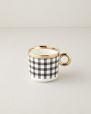 English Home Gold Grid New Bone China Kupa 380 ml Gold