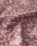 English Home Lenna Pamuk Polyester Su Geçirmez Masa Örtüsü 150x200 cm Kırmızı