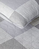 English Home Tetragon Çok Amaçlı Çift Kişilik Yatak Örtüsü Takımı 200x220 cm Gri