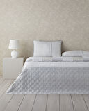 English Home Tetragon Çok Amaçlı King Size Yatak Örtüsü Takımı 240x220 cm Gri