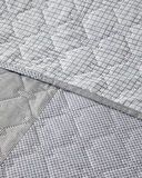 English Home Tetragon Çok Amaçlı King Size Yatak Örtüsü Takımı 240x220 cm Gri