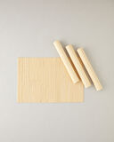 Grove Bambu 4'lü Amerikan Servis Krem