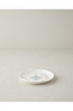 Retro Paisley New Bone China Pasta Tabağı 18 cm Beyaz - Mavi