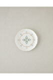 Retro Paisley New Bone China Pasta Tabağı 18 cm Beyaz - Mavi