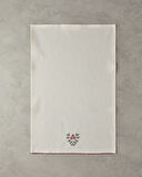 Retro Grids Pamuk Kurulama Bezi Krem - Pembe