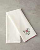 Retro Grids Pamuk Kurulama Bezi Krem - Pembe