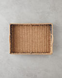 English Home Denver Kağıt İp Dekoratif Tepsi 35x25x5cm Natural-Siyah