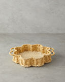 English Home Flore Kağıt İp Dekoratif Tepsi 25x5 cm Natural