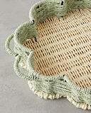 English Home Flore Kağıt İp Dekoratif Tepsi 30x5 cm Natural