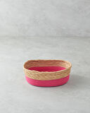 English Home Colorful Lines Kağıt İp Sepet Pembe