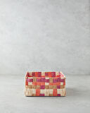 English Home Modern Square Kağıt İp Sepet 22x22x10cm Turuncu