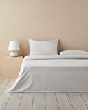 English Home Pied de poule İpliği Boyalı King Size Nevresim Takımı 240x220 cm Bej