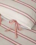 English Home Cool Stripe İpliği Boyalı Tek Kişilik Nevresim Takımı Terracota - Bej