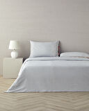 English Home Cool Stripe İpliği Boyalı King Size Nevresim Takımı Terracota - Bej