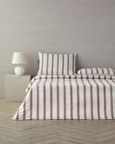 English Home Cool Stripe İpliği Boyalı Tek Kişilik Nevresim Takımı 160x220 cm Bordo-Yeşil