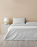 English Home Pure Stripe İpliği Boyalı Çift Kişilik Nevresim Takımı 200x220 cm Yeşil