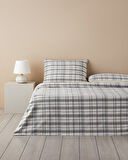 English Home Waffle Check İpliği Boyalı Çift Kişilik Nevresim Takımı 200x220 cm Gri