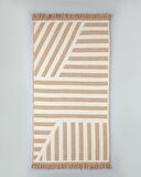 English Home Linear Dokuma Kilim 80x150 cm Açık Krem - Kahve