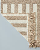 English Home Linear Dokuma Kilim 80x150 cm Açık Krem - Kahve