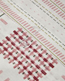 English Home Floral Grid Pamuklu Tek Kişilik Nevresim Seti Gül Kurusu