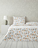 English Home Vintage Argyle Pamuklu Çift Kişilik Nevresim Seti Yeşil-Sarı