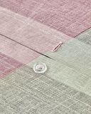 English Home Textured Plaid Kolay Ütülenir Çift Kişilik Nevresim Seti 200x220 cm Yeşil-Mürdüm
