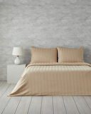 English Home Lior Çizgili Pamuk Saten King Size Nevresim Takımı Gold