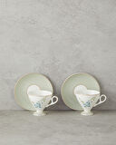 English Home Valentina New Bone China 4 Parça 2 Kişilik Kahve Fincan Takımı 80 ml Açık Yeşil