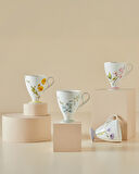 Valentina New Bone China Kupa 300 ml Pembe