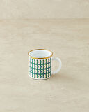 English Home Retro Plaid Emaye Kupa 350 ml Renkli