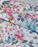 English Home Floral Happiness Dijital Baskılı Soft Cotton Çift Kişilik Nevresim Takımı 200x220 cm Pembe - Mavi