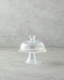 English Home Glimmer Cam Ayaklı Sunumluk 16 cm Şeffaf-Gold