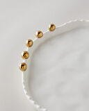 Golden Gleam Porselen Pasta Tabağı 24 cm Beyaz-Gold