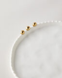 Golden Gleam Porselen Servis Tabağı 29 cm Beyaz-Gold