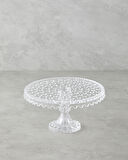 English Home Bubbles Cam Kek Standı 21x11 cm Şeffaf